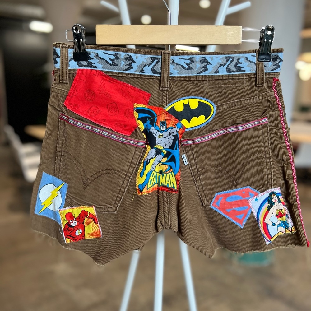 Justice League Upcycled Custom Patchwork Collage … - image 2